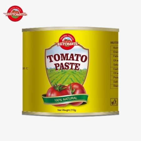 معجون الطماطم المعبأ الذي نقدمه يتوافق مع معايير الأغذية ISO HACCP و BRC من قبل FDA