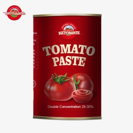 OEM من الصين المصنع 400g معجون الطماطم المعلبة تنتج وفقا لمعايير ISO HACCP و FDA