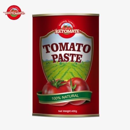 400 غرام معجون الطماطم يمكن المعايير الدولية بما في ذلك تلك من ISO HACCP BRC و FDA