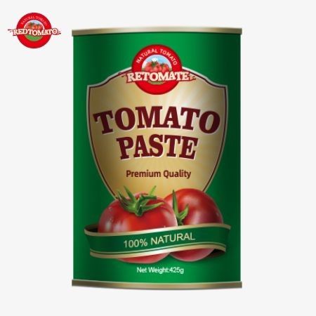 425 غرام علب معجون الطماطم تلتزم بالمعايير العالمية التي وضعتها ISO HACCP BRC و FDA اللوائح