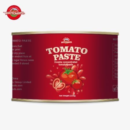 مصنع الطماطم 28-30% بريكس علب طماطم 2200 غرام علب طماطم علبة طماطم عالية الجودة الطازجة