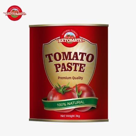 نحن ننتج ونبيع معجون طماطم عالية الجودة بقيمة 3 كيلوغرامات، تلبية معايير إنتاج ISO HACCP BRC و FDA