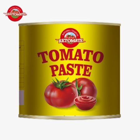 4500 غرام من معجون الطماطم المعلب يلبي كل من معايير ISO HACCP و BRC وكذلك معايير إنتاج FDA
