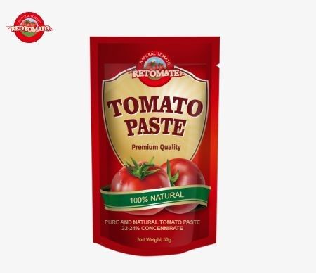 50 غرام من عصير الطماطم في الحقيبة الوقوف تلبي معايير ISO HACCP و BRC بالإضافة إلى الالتزام بقوانين إنتاج إدارة الغذاء والعقاقير