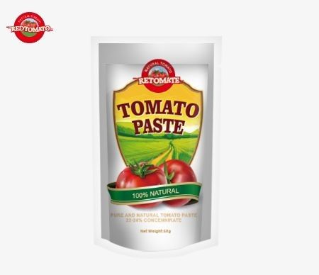 حقيبة معجون الطماطم الـ 50 غرام تتوافق مع معايير ISO HACCP و BRC لضمان الامتثال لأسعار المصنع