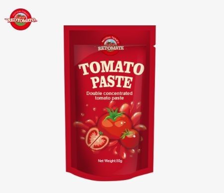 الامتثال لمعايير ISO HACCP و BRC حقيبة 50 غرام من عصير الطماطم