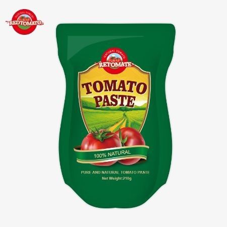 معجون الطماطم القائم من 210 غرام يمتثل لمعايير إنتاج ISO HACCP BRC و FDA