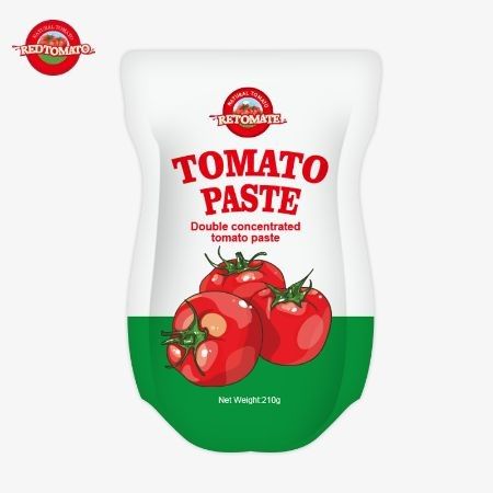 معجون الطماطم القائم من 210 غرام يلبي معايير إنتاج ISO HACCP BRC و FDA