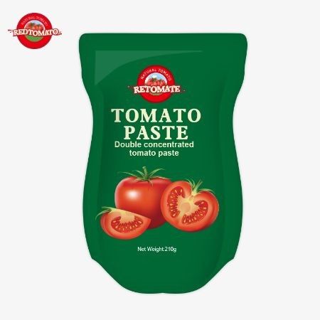 معجون الطماطم القائم من 210 غرام يتوافق مع معايير إنتاج ISO HACCP BRC و FDA