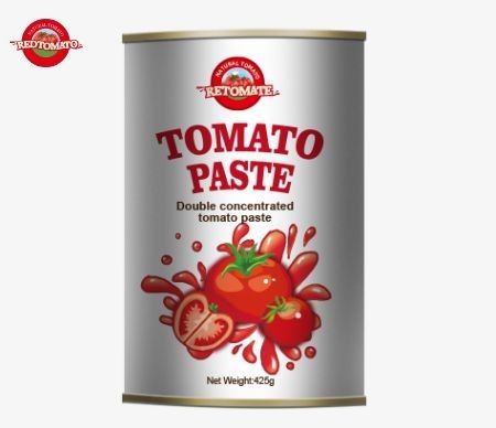 425 غرام من معجون الطماطم يلتزم بالمعايير الدولية بما في ذلك ISO HACCP BRC و FDA
