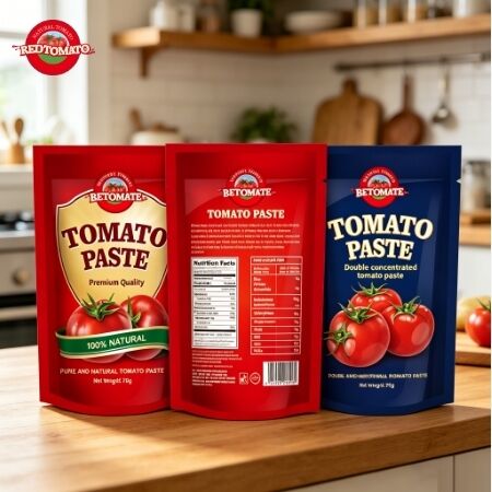 70 غراماً من معجون الطماطم المركز مرتين مع شهادات ISO HACCP BRC FDA
