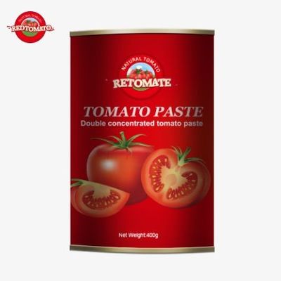 400جرام من معجون الطماطم يتوافق مع معايير الإنتاج من ISO و HACCP BRC و FDA