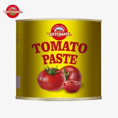 4500 غرام من معجون الطماطم المعلب يلبي كل من معايير ISO HACCP و BRC وكذلك معايير إنتاج FDA
