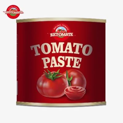 4500 غرام من معجون الطماطم المعلب يلبي معايير ISO HACCP و BRC ، وكذلك معايير إنتاج FDA