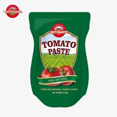 إنتاج 210 غرام من عصير الطماطم الرفيع يلبي معايير التصنيع ISO HACCP BRC و FDA
