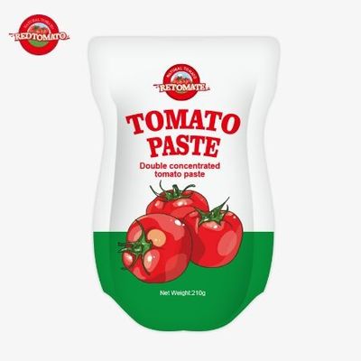 معجون الطماطم القائم من 210 غرام يلبي معايير إنتاج ISO HACCP BRC و FDA