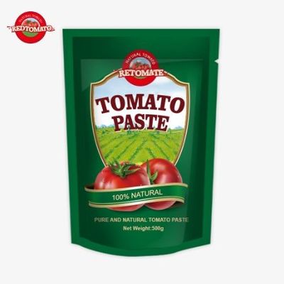 500جرام من عصير الطماطم في حقيبة قائمة يوفر علبة مريحة وطعم لذيذ