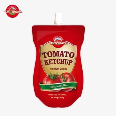 الصين OEM الصين السعر المصنع 100 غرام الحلو والحامض الطبيعي الكاتشب كيس صلصة الغسيل كيس